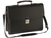 Oberthur Vancouver - Cartable rigide 2 compartiments - noir