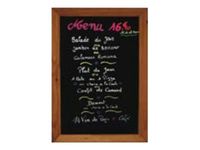 INOVSHOP - Cadre bois mural fond ardoise - 53 x 80 cm