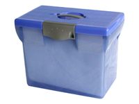 Pierre Henry - Classeur ménager en plastique (valisette) avec 5 dossiers suspendus - bleu