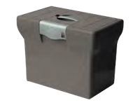 Pierre Henry - Classeur ménager en plastique (valisette) avec 5 dossiers suspendus - turquoise