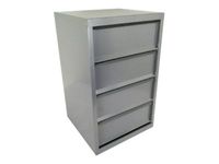 Meuble à clapets - 4 clapets - aluminium