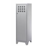 Casier de bureau avec pieds - 133 x 40 x 40 cm - aluminium