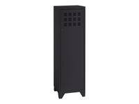 Casier de bureau avec pieds - 133 x 40 x 40 cm - noir