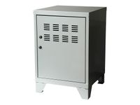 Casier de bureau avec pieds - 57,5 x 40 x 40 cm - aluminium