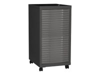 Desserte de rangement 24 tiroirs - anthracite/taupe