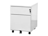 Caisson mobile - 2 tiroirs - blanc - 56,7 x 54,1 x 41,8 cm