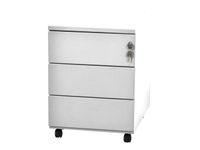 Caisson mobile - 3 tiroirs - blanc - 56,7 x 54,1 x 41,8 cm