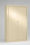 Armoire haute monobloc Class 900 - 180 x 90 x 43 cm - corps et rideaux beige