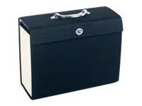 Pierre Henry VIP - Classeur ménager tissu (valisette trieur) 20 onglets - noir