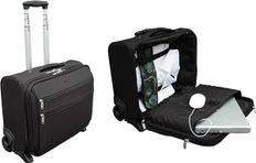 Clementina Frog Traveller l - Valisette trolley multipoches - noir