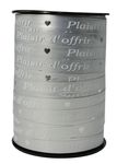 Bolduc comptoir - Bobine fantaisie - Plaisir d'offrir - 225mx10mm - Argent