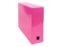 Exacompta Iderama - Boîte de transfert - dos 90 mm - rose