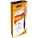 BIC ATLANTIS Soft - 12 Stylos à bille - noir - rétractable