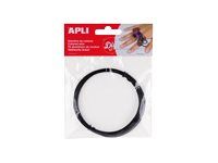 Apli - Kit artisanal de bijoux - 1.5 x 5 mm - noir - fil métallique