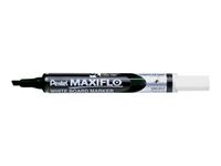 Pentel MAXIFLO - Marqueur effaçable - pointe biseau - noir