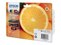 Epson 33 Orange - Pack de 5 - noir, noir photo, cyan, magenta, jaune - cartouche d'encre originale