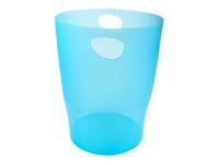 Exacompta Ecobin - Corbeille à papier 15L - turquoise translucide