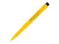 Faber-Castell PITT artist - Feutre pinceau à pointe souple - permanent - jaune de cadmium - encre à l'eau - 2 mm