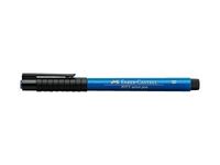 Faber-Castell PITT artist - Feutre pinceau à pointe souple - permanent - bleu phtalo - encre à l'eau - 2 mm