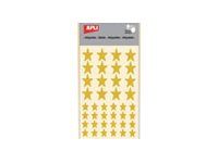 APLI kids - Adhesivo de decoración - estrella - 3 hojas - oro - permanente