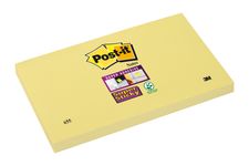 Post-it Super Sticky 655-12SSCY-EU - Notas - 76 x 127 mm - rectangular - 90 hojas - amarillo canario
