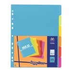 Viquel Happy Fluo - Intercalaire 6 positions - A4 Maxi - polypropylène coloré