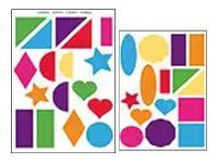 Apli - 4 feuilles gommettes maxi - formes géométriques