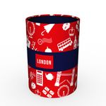 Quo Vadis Union Jack - Pot à crayons métallique