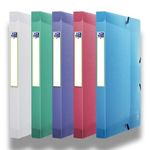 Oxford 2nd Life - Boîte de classement plastique - dos 25 mm - disponible dans différentes couleurs