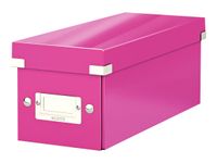 Leitz Click & Store - Boîte de rangement pour CD - rose métallisé
