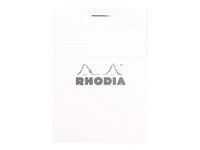 Rhodia - Bloc notes N°11 - A7 - 160 pages - petits carreaux - 80g - blanc