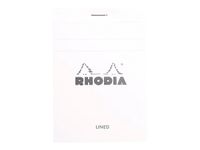 Rhodia - Bloc notes N°12 - 8.5X12 cm - 80 feuilles - petits carreaux - 80g - blanc