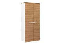 Armoire haute XENON - L80 x H188 x P45 - 2 portes - Merisier italien