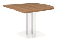 Gautier office XENON - Mesa - half-oval - Italian wild cherry wood - blanco base