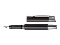 Online Campus - Stylo plume - encre bleue - 0.5 mm - corps noir