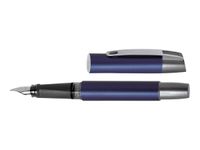 Online Campus - Stylo plume - encre bleue - 0.5 mm - corps bleu
