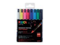 Uni POSCA PC- 1MR - 8 Feutres fin - couleurs assorties 1 - 0.7 mm