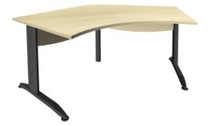 Burocean Idra - Escritorio - 120° corner - arce - antracita base