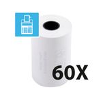 Exacompta - 6 boîtes de 10 Bobines thermiques - rouleaux TPE - 57 x 40 x 12 mm - sans Bisphénol A