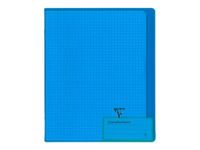 Clairefontaine Koverbook - Cahier polypro 17 x 22 cm - 96 pages - petits carreaux (5x5 mm) - disponible dans différentes couleurs