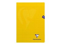 Clairefontaine Mimesys - Cahier polypro A4 (21x29,7 cm) - 96 pages - grands carreaux (Seyes) - jaune