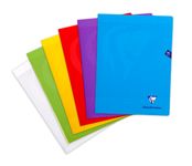 Clairefontaine Mimesys - Cahier polypro 24 x 32 cm - 96 pages - grands carreaux (Seyes) - disponible dans différentes couleurs