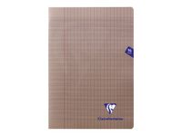 Clairefontaine Mimesys - Cahier polypro A4 (21x29,7 cm) - 96 pages - grands carreaux (Seyes) - noir