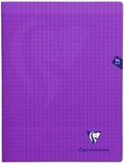 Clairefontaine Mimesys - Cahier polypro 24 x 32 cm - 96 pages - grands carreaux (Seyes) - violet