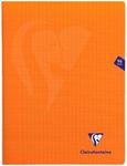 Clairefontaine Mimesys - Cahier polypro 24 x 32 cm - 96 pages - grands carreaux (Seyes) - orange