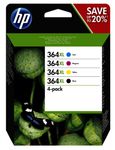 HP 364XL - Pack de 4 - noir et 3 couleurs - cartouche d'encre originale (N9J74AE)