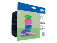 Brother LC221 - Pack de 4 - noir, cyan, magenta, jaune - cartouche d'encre originale