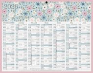 Calendrier bancaire illustré année civile BOUCHUT "Fleurs Mini" 21 x 26,5 cm Pefc 70 %