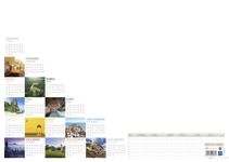 Sous-main 25 feuillets année civile dans support PVC noir anti dérapant BOUCHUT "Quadri Perpétuel" 40,5 x 55 cm coloris noir