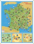 Carte muette Tourisme - 66 x 84,5 cm - Bouchut